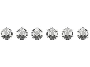 Smeg 6MP1PX3 Set of 6 Linea controls for use with PX Hobs