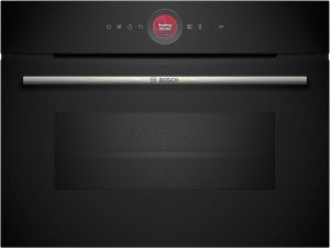 Bosch CMG7241B1B Compact 45cm Oven with Microwave Black