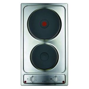 Cda HE3141SS Stainless Steel Domino Solid Plate Hob 30Cm