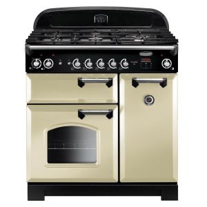 Rangemaster 116730 Classic 90cm Gas Range Cooker in Cream and Chrome