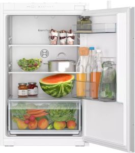 Bosch KIR21NSE0G 88x54 built in fridge, MultiBox, LED Light, 3 glass shelves, acoustic door open war