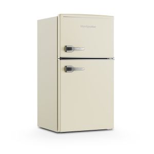 Montpellier MAB2035EC 47cm Undercounter Mini Retro Fridge Freezer Cream