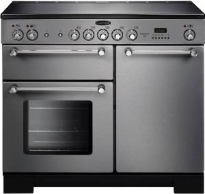 Rangemaster KCH100ECSS/C Kitchener 100cm Ceramic Range Cooker 112830 Stainless and Chrome