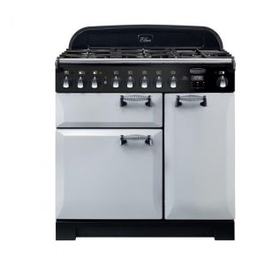 **Ex Display** Rangemaster ELA90DFFRP/ 118120 Royal Pearl Elan Deluxe 90Cm D/F Range Cooker