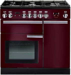Rangemaster 91740 Professional Plus 90 Electric Induction Range Cooker Cranberry/Chrome