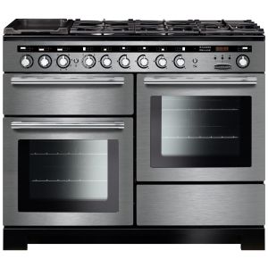 Rangemaster 110cm Duel Fuel Encore Deluxe Range Cooker 117290 Stainless Steel