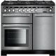 Rangemaster 100cm Duel Fuel Encore Deluxe Range Cooker 117250 Stainless Steel and Chrome